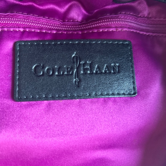 Cole Haan Black Genuine Leather Shoulder Bag - Picture 9 of 12